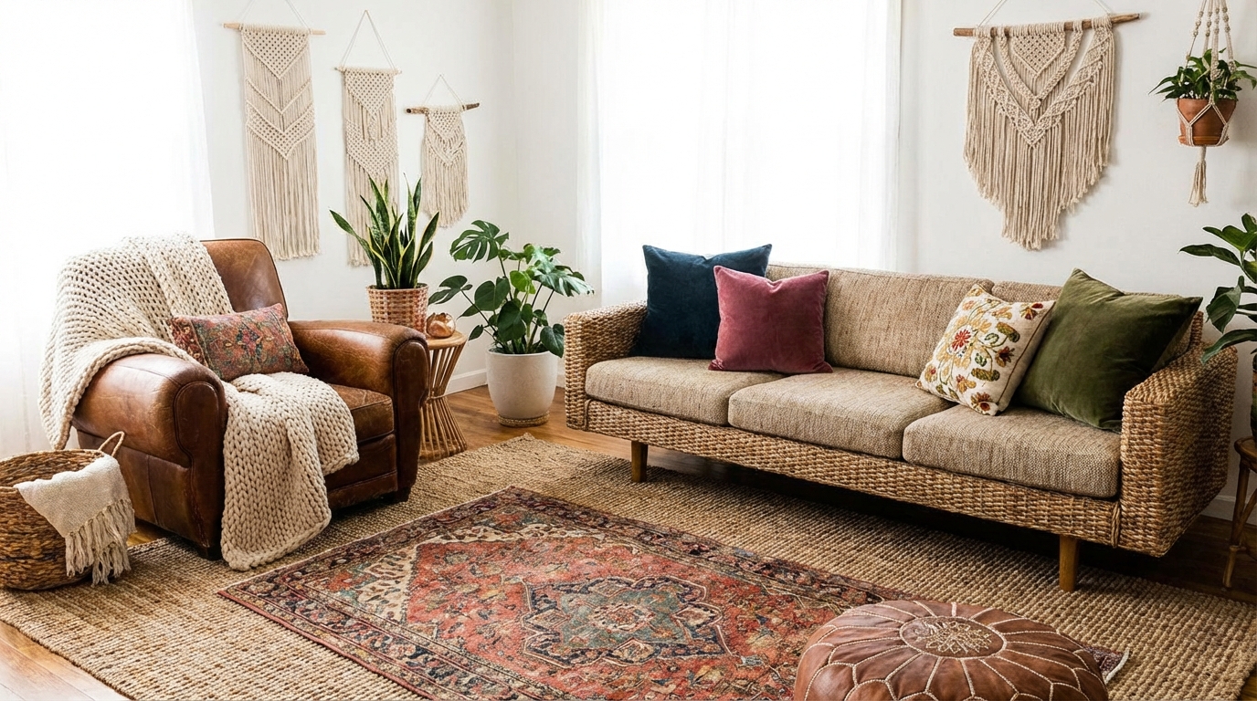 Boho Home Decor Ideas for a Warm and Natural Atmosphere
